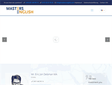 Tablet Screenshot of masters-english.com